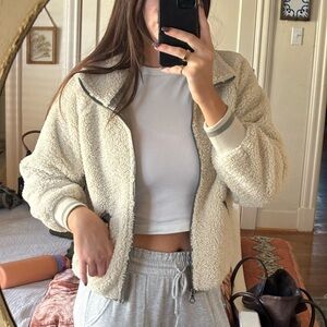Fuzzy Women's Cream Sherpa Jacket